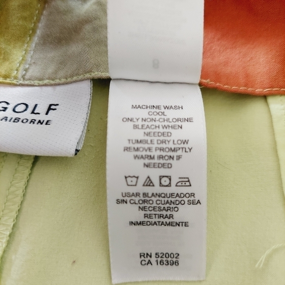 LIZGOLF By Liz Claiborne Multi colored golf skort Size 8 with Deep Pockets EUC - Picture 8 of 16